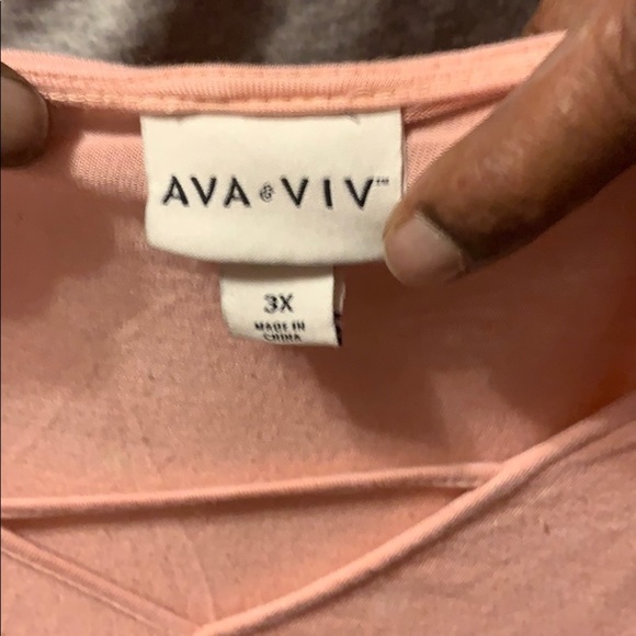 🌞 PLUS SIZE! Ava Aviv!! Comfy Shirt!! 3x - Picture 2 of 3